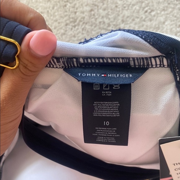 Tommy Hilfiger Core Navy Swimdress - Picture 6 of 6